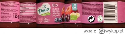 wkto - #listaproduktow
#daniegotowemale BIO jabłko banan śliwka jagoda Dada Baby Food...