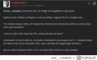 nad__czlowiek - @bartekppp: oj to musiałbyś przeczytac mój poprzedni wpis

na bank to...