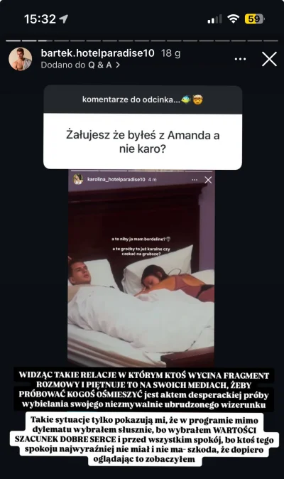 HighProteinUnit - #hotelparadise 
Jak ja się cieszę że on jej nie wybrał. Bartek chyb...