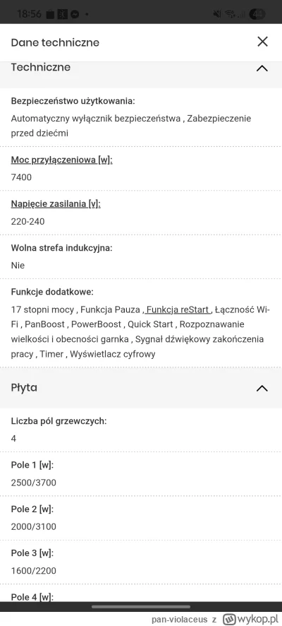 pan-violaceus - Czy ta płyta jest na siłę czy nie? Płyta indukcyjna BOSCH PIE631HB1E ...