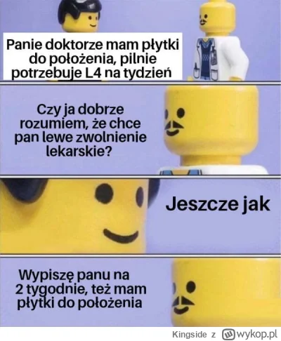 Kingside - Drugi tydzień L4 moi drodzy.