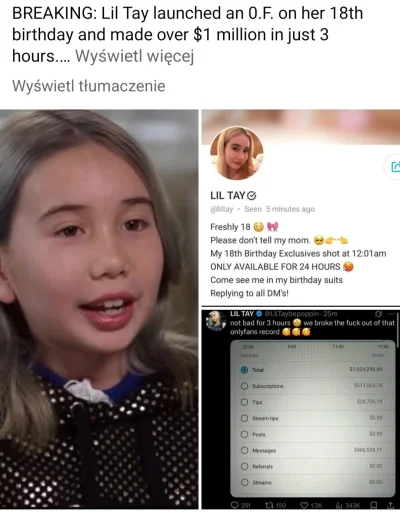 scotieb - Ten świat jest już przegrany 
Nie wiem nawet co to jest za baba a zarobiła ...