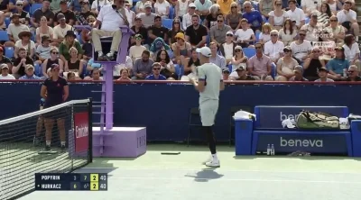 M.....7 - Hurkacza wygwizdali za robienie dramy XDDDDD dostał ostrzeżenie od sedziego...