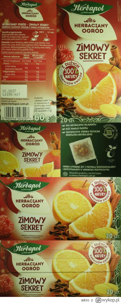wkto - #listaproduktow
#herbatkaowoc Zimowy Sekret 20t Herbapol od 1949 roku Herbacia...