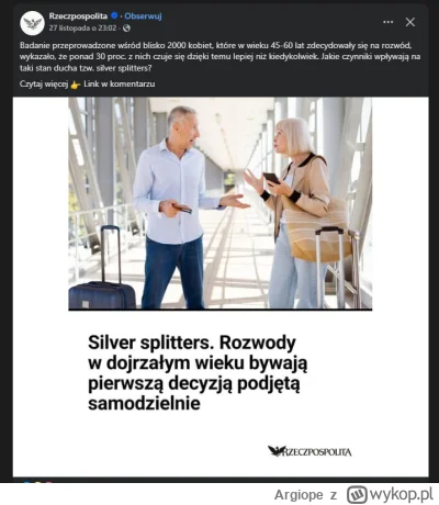 Argiope - Za żymiańskie artykuły nawołujące do rozpadu społeczeństwa powinna być kara...