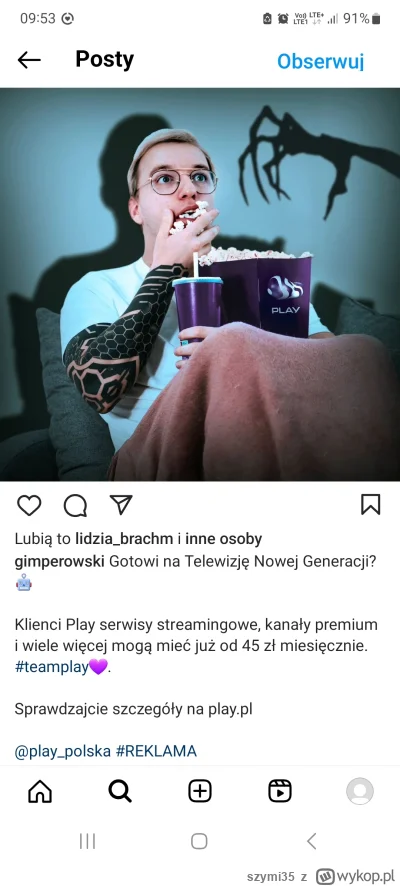 szymi35 - To moze napiszemy do play jak odniosa sie do tego ananaska, gdy spiewal o m...