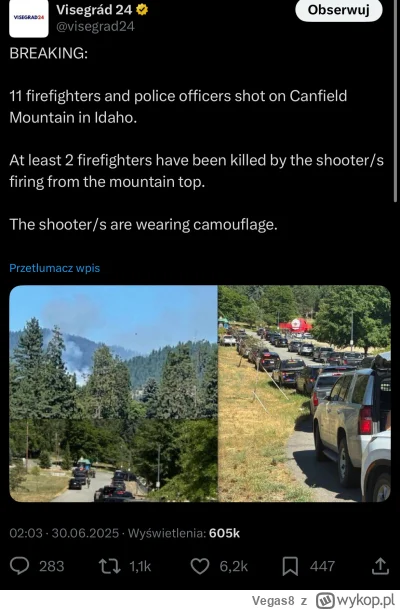 Vegas8 - #limanowa Ludzie teoretyzują że Duda dotarł już do Słowacji, jak widzimy las...