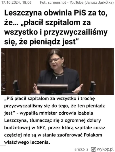 ari2k5 - @BohunChleba: Sama Leszczyna powiedziała, że za jego czasów pieniądze były.
