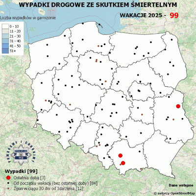 Salido - Minął 22. (z 66) dzień wakacji. 

W ciągu ostatniej doby miały miejsce 3 wyp...