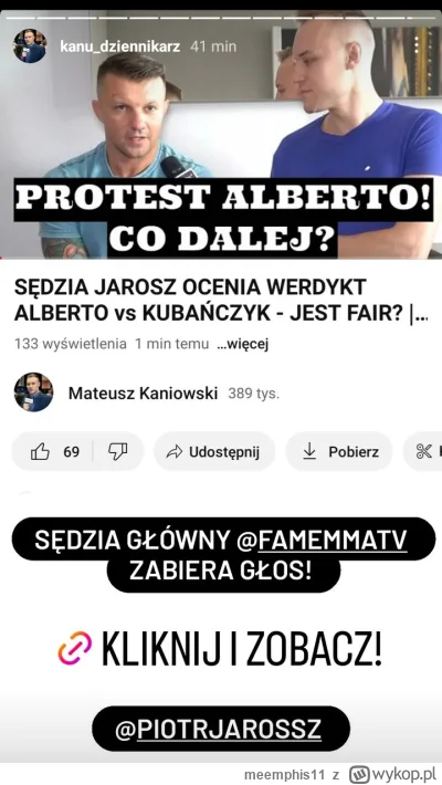 meemphis11 - #famemma 
Szybko rozporek uruchomił Kaniowskiego dzika xD
Jarosz - "też ...