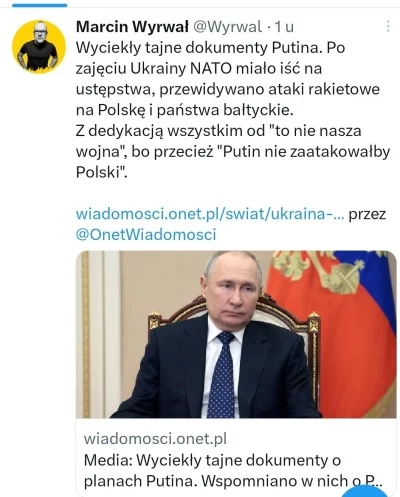 A.....a - Ktoś policzył ile razy według tego człowieka Putin siedział zamknięty w bun...