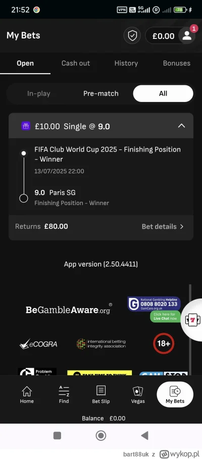 bart88uk - I ch*j #mecz #bukmacherka