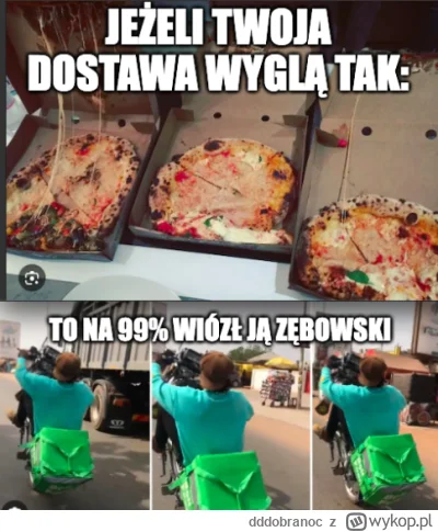 dddobranoc - Chłop bez zębów jeździ na jednym kole z plecakiem pełnym żarcia dla ludz...