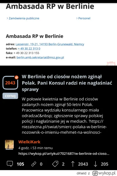 d4wid - Na głównej klasyka, 2000 wykopów na informację nieprawdziwą.

#neuropa #polit...