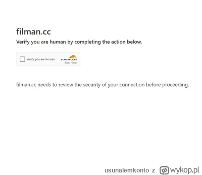usunalemkonto - Nie wiem czemu Cloudflare nie przepuszcza mnie w Chrome gdy tymczasem...