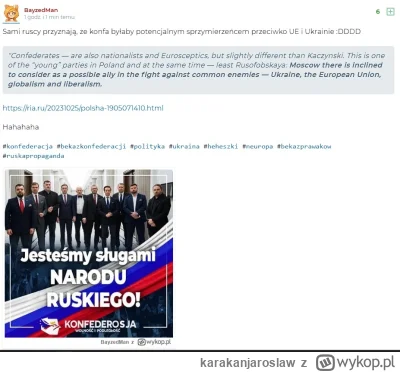 karakanjaroslaw - Znany ukraiński troll @BayzedMan promuje ruską propagandę jako praw...