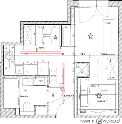 innovi - Hej Mirki. 
Szukam oświetlenia do kawalerki. Zaplanowałem je jak na załączni...
