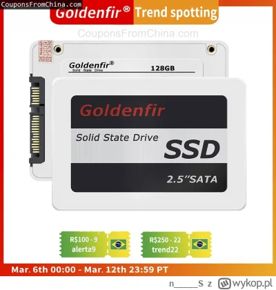n____S - ❗ Goldenfir SSD 1TB
〽️ Cena: $39.78 (dotąd najniższa w historii: $43.57)
➡️ ...