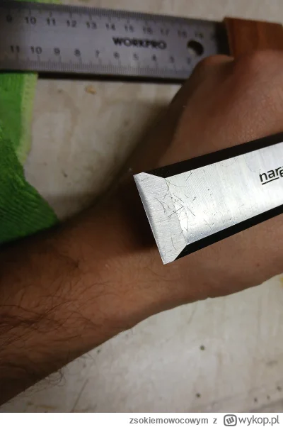 zsokiemowocowym - Pierwszy raz mam dłuto ostre tak że można się golić. Pracuje się ja...