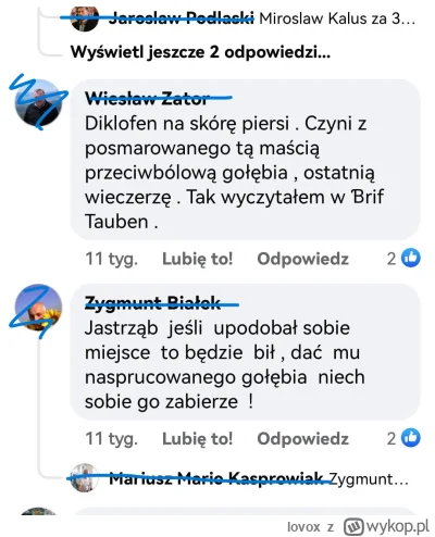 lovox - @chilon: screen z grupy gołębiarzy, dwa z kilkuset wpisów