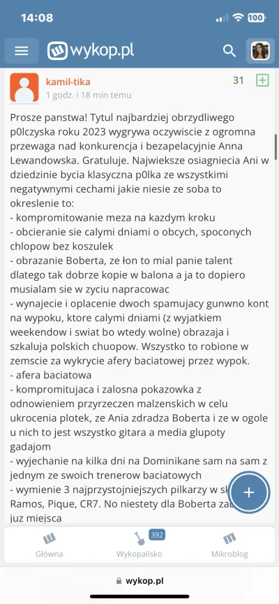 Mamaboss - #p0lka #przegryw #incel 
@kamil-tika zgłaszamy post do Anny Lewandowskiej,...