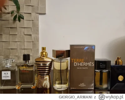 GIORGIO_ARMANI - #perfumy 
1. Chanel No5 L'eau (0601) Tester 95/100-300
2. Hermes Ter...