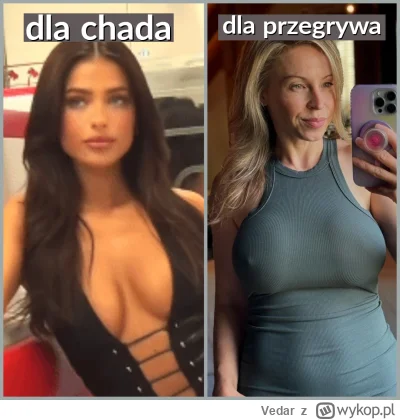 Vedar - takie są realia tego świata... te dwie dwie kobiety dzieli jakieś 20-30 lat.....