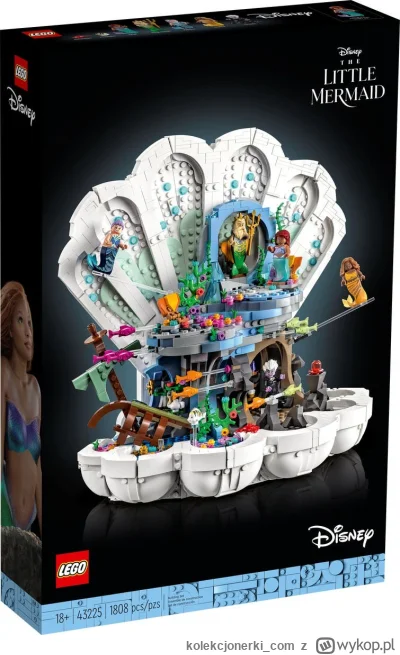 kolekcjonerki_com - Klocki LEGO Disney 43225 Królewska muszla Małej Syrenki dostępne ...