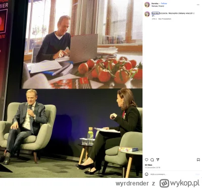 wyrdrender - Z jej instagrama, pani jest niezdrowo zafascynowana Tuskiem XD