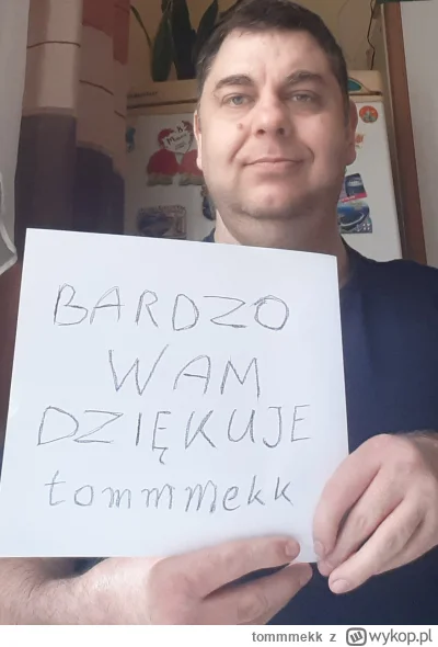 tommmekk - Moje podziękowanie dla Was 
Za pomoc w zbiórce 
https://pomoc.pl/proteza-n...