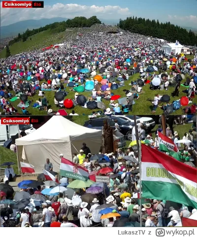 LukaszTV - W Csíksomlyó (Rumuńskie Sumuleu Ciuc) tradycyjnie jak co roku gromadzą się...