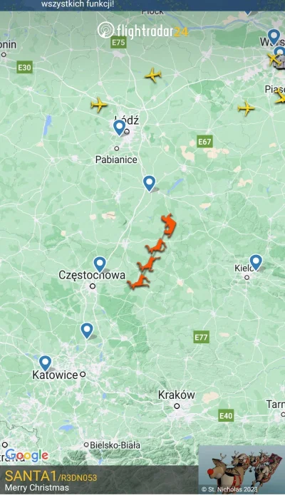 Salido - #kevin #flightradar24 

Btw, Mikołaj leci nad Polską.
