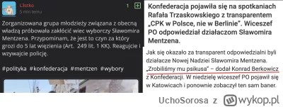 UchoSorosa - Za zakłócanie wieców Konfederacji grozi do 5 lat więzienia i nazwanie pr...
