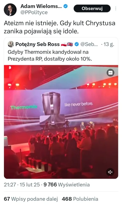 splinter96 - Nie rozumiem zdziwienia, Chrystus obiecuje Ci cuda na kiju ale dopiero p...