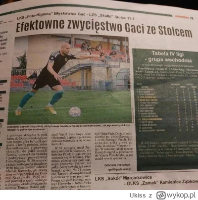 Ukiss - W 2022 roku doszło do piłkarskiego starcia Foto-Higieny Gać ze Skałkami Stole...