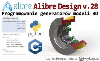 InzynierProgramista - Alibre Design - generator rolki napinacza z łożyskiem kulkowym ...