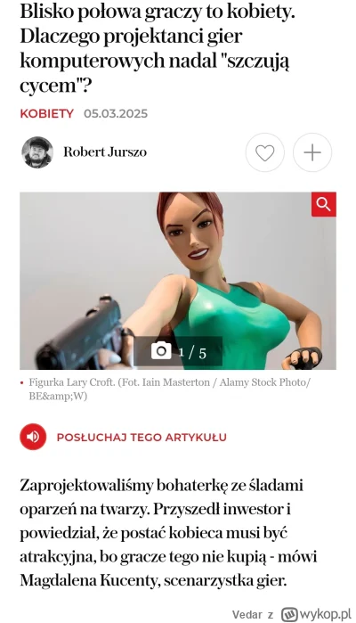 Vedar - Deweloperzy gier szczują cycem. Kiedy to się skończy?? xD

#gry #wyborcza #pr...