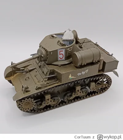 CorTuum - #modelarstwo #czolgi 
Academy M3 Stuart

Tutaj pierwsze raz użyłem pigmentu...
