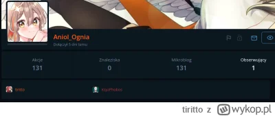 tiritto - Wchodze sobię na profil @Aniol_Ognia (o, nie pokazuje w podpowiedziach :<) ...