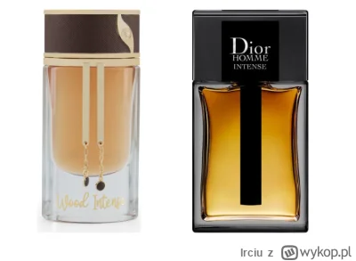 Irciu - Lewa: Maison Asrar Wood intense
Prawa: Dior homme Intense, rocznik jakoś 2021...