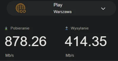Shumitu - @mkoval33: u mnie na Nexerze (Plus / Netia) było 1000/100, teraz jest 1000/...