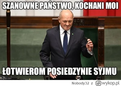 Nobody32 - Jedyne za co ostatnio można pochwalić Dudę to wybór na Marszałka Seniora P...