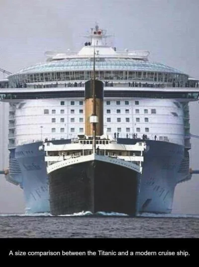 mirekkoala - Jeśli Titanic wydaje się wam wielki, to porównajcie go sobie ze współcze...