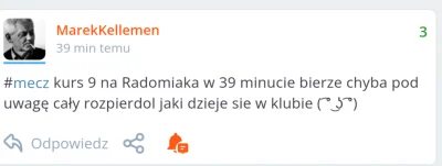 MarekKellemen - #mecz  #bukmacherka 
kto postawił na Radomiaka w przerwie ten będzie ...