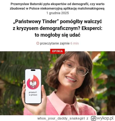 whosyourdaddy_snakegirl - 2027 Lewica proponuje, by rządowa aplikacja randkowa miała ...