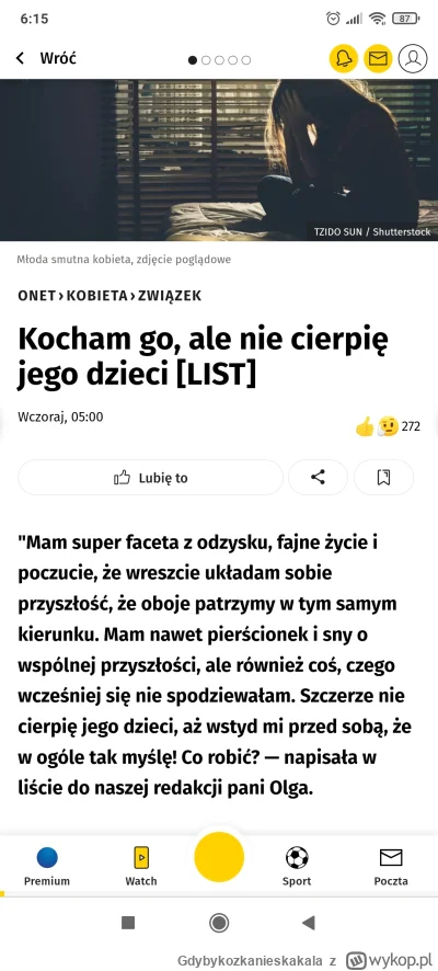 Gdybykozkanieskakala - Kocham ją, ale nie cierpię jej dzieci. 

Mam super kobietę z o...