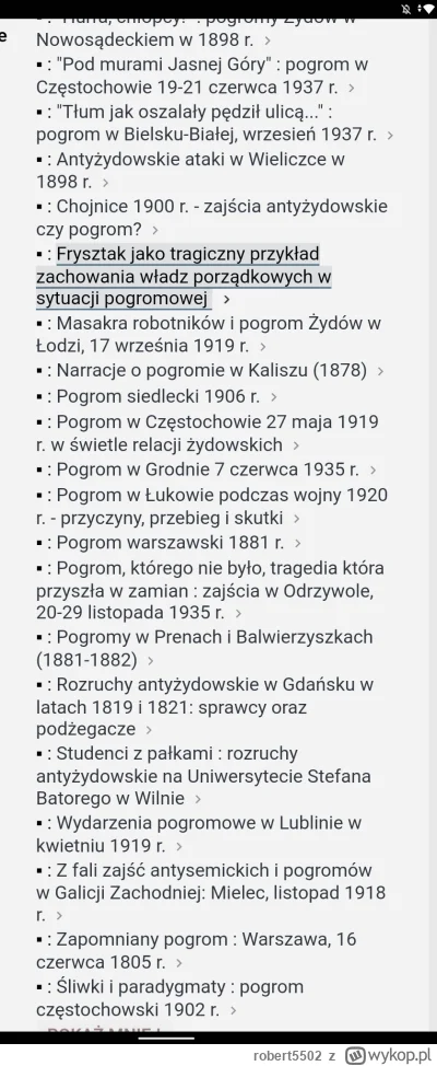 robert5502 - >zrobił "rajd" po tych wszystkich miejscowościach łącznie z Jedwabnem, i...