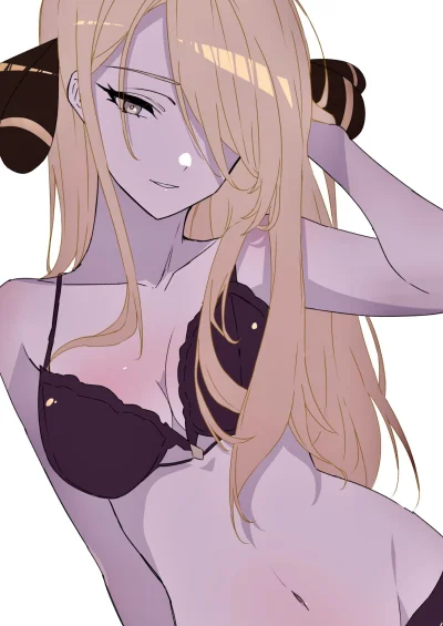 A....._ - #pokemon #cynthia #randomanimeshit #anime