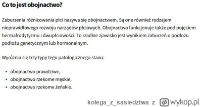 kolegazsasiedztwa - >Pominę transfobię i skupię się na czymś innym. O obojnactwie sły...