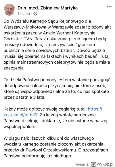 wojna - Dr Zbigniew Martyka złożył akt oskarżenia przeciwko Anicie Werner i Katarzyni...